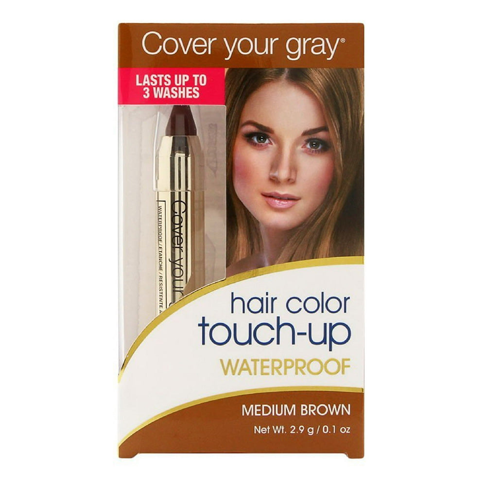 Cover Your Gray Waterproof Brush-In Wand Medium Brown 0.1Oz (2.9g)